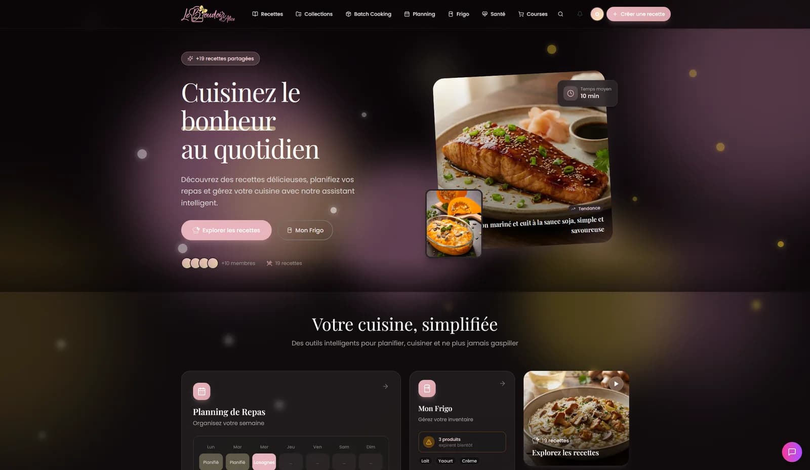 Visuel du projet Le Boudoir d'Alice, design du site